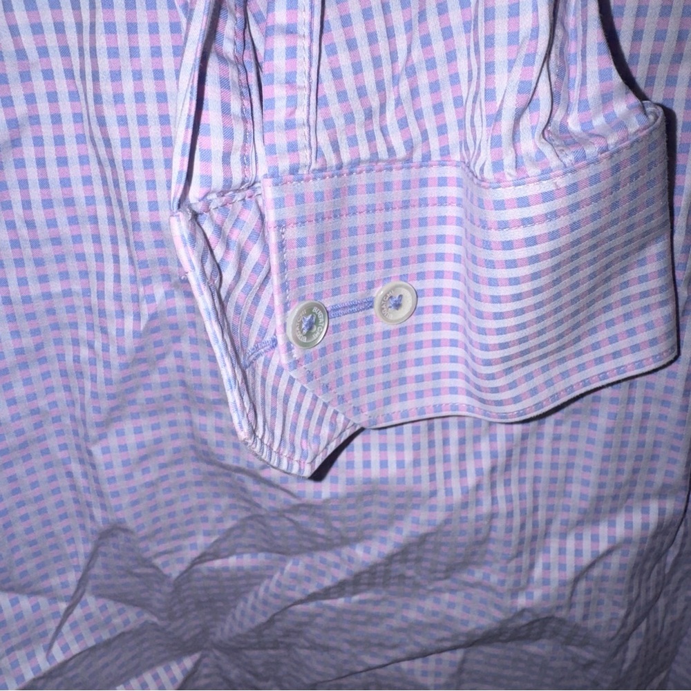 Bugatchi Men's Lavender Checkered Button Down Shi… - image 5